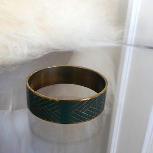 J. Crew Bangle Grey Chevron